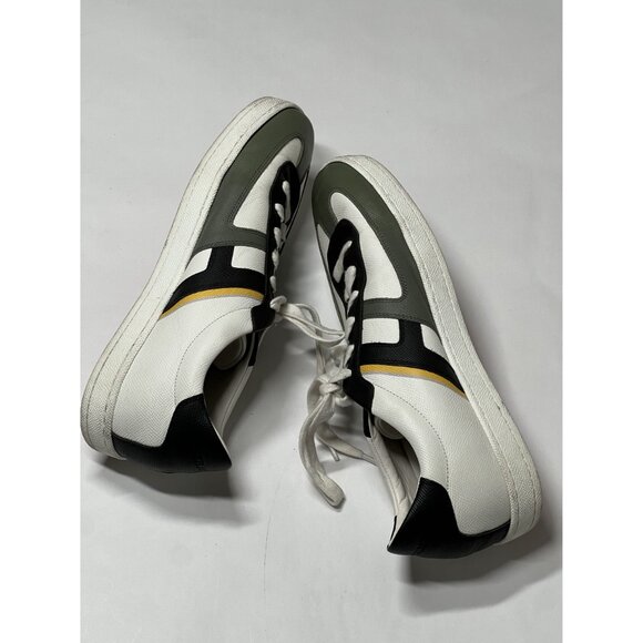 Hermes Boomerang Sneakers in White/Green - Picture 7 of 10